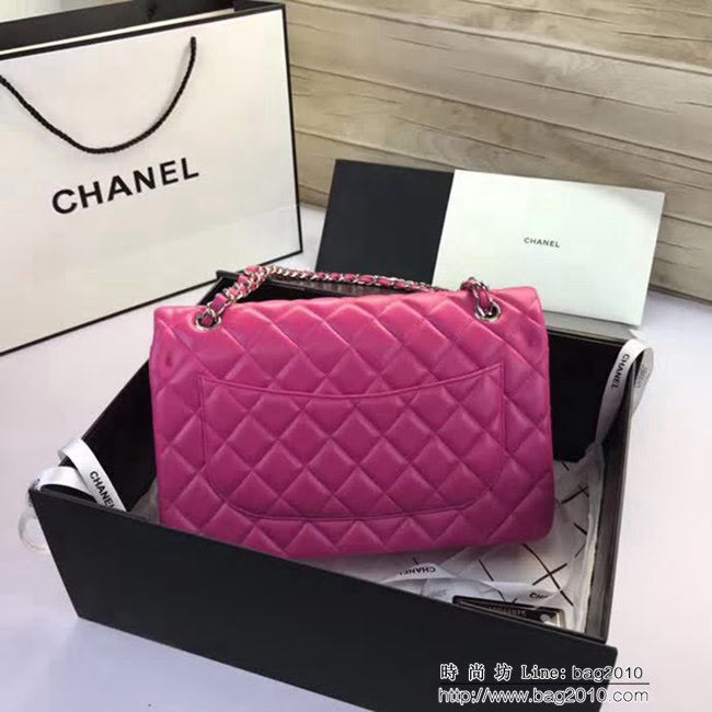 香奈兒CHANEL 升級版A1113全新經典小羊皮金銀鏈條單肩斜挎包 DSC1756